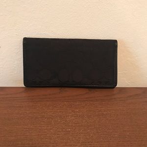 Coach checkbook cover